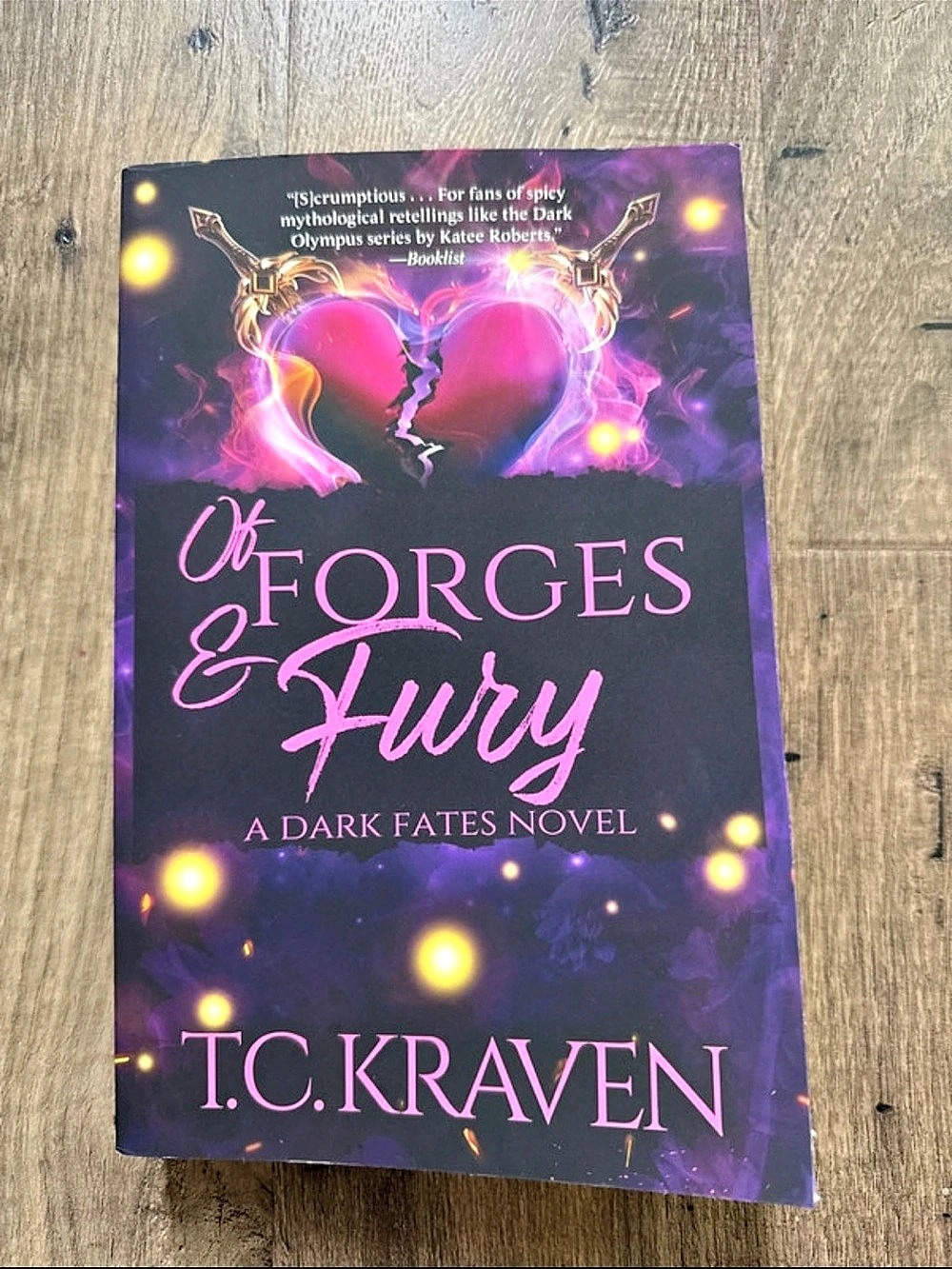 T.C. Kraven Of Forges & Fury Signed Fantasy Novel Purple & Pink